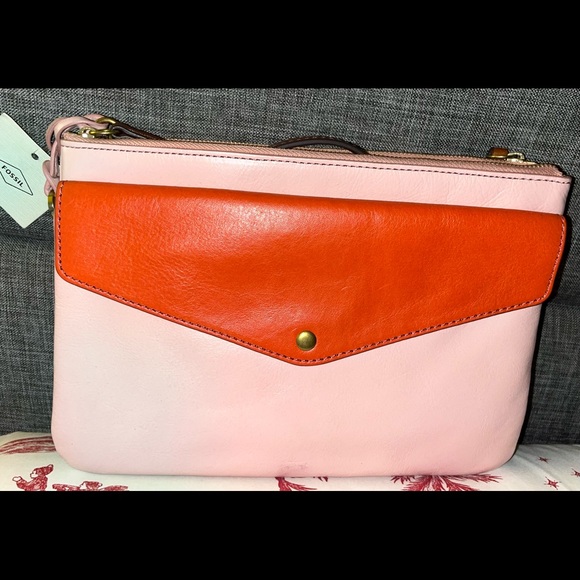 Fossil Bags Authentic Fossil Cherry Blossom Devon Flap